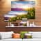 Designart - Lavender and Sunflower Fields - Floral Canvas Art Print